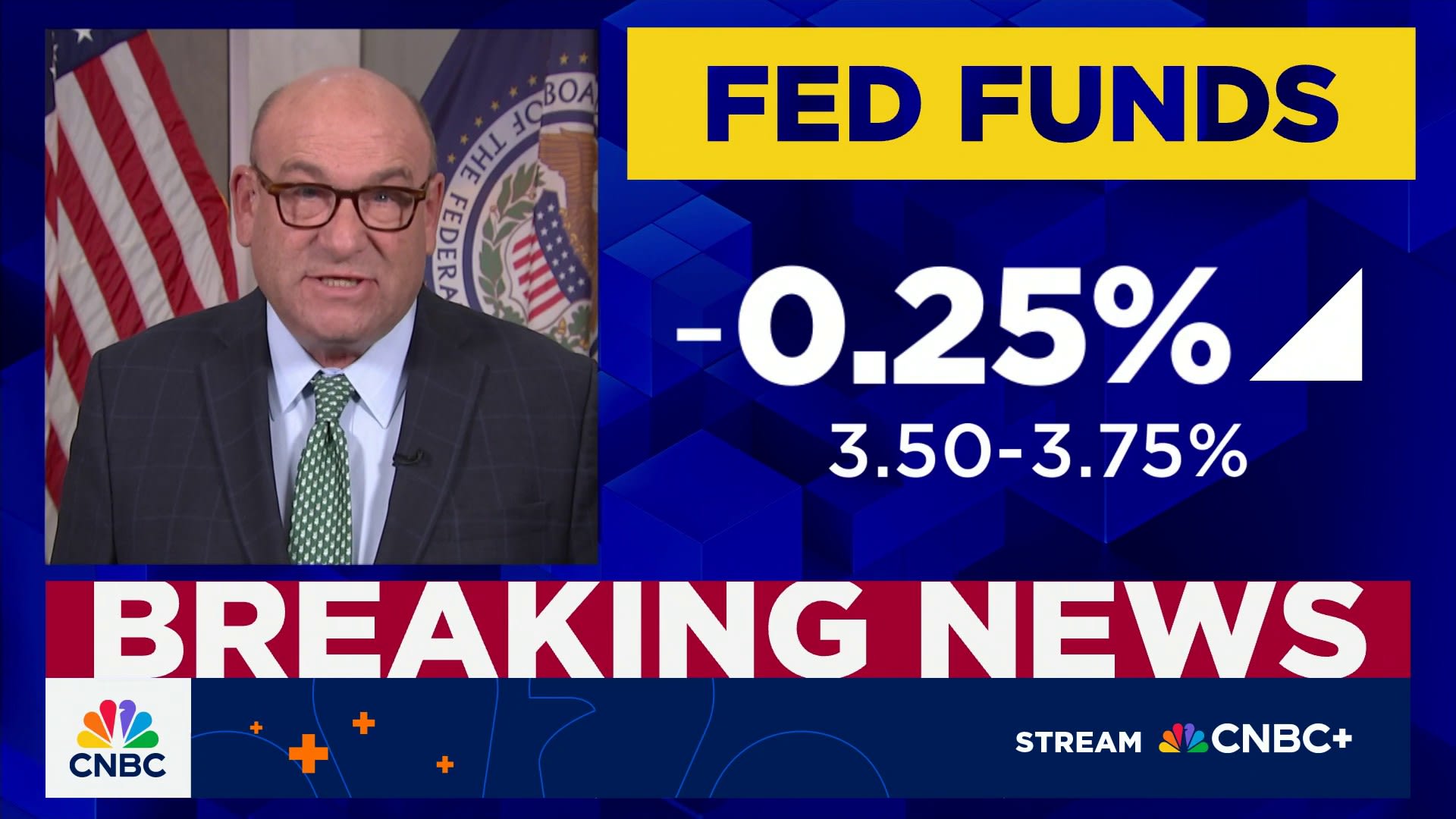 Federal Reserve Cuts Benchmark Interest Rate to 3.5% Range, Third Consecutive Reduction This Year