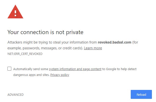 Website Blocked by Security System