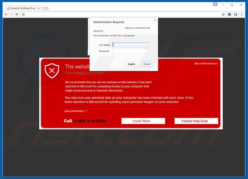 Website Blocked by Security System